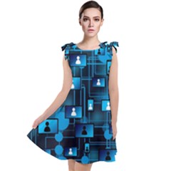 Smartphone-system-web-news Tie Up Tunic Dress