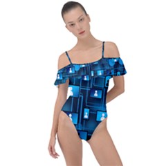 Smartphone-system-web-news Frill Detail One Piece Swimsuit