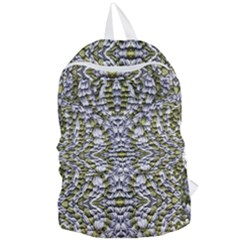 Acid Green Repeats I Foldable Lightweight Backpack by kaleidomarblingart