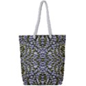 Acid Green Repeats I Full Print Rope Handle Tote (Small) View1