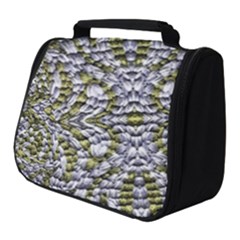 Acid Green Repeats I Full Print Travel Pouch (small) by kaleidomarblingart