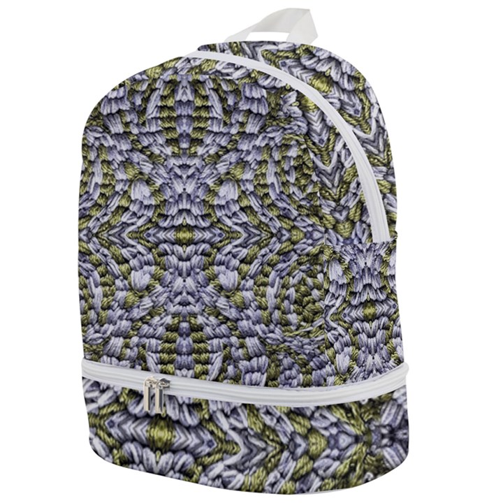 Acid Green Repeats I Zip Bottom Backpack