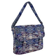 Abstract Pouring Buckle Messenger Bag