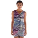 Abstract pouring Wrap Front Bodycon Dress View1