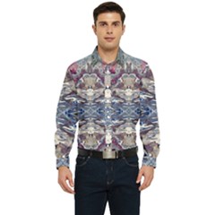 Abstract Pouring Men s Long Sleeve  Shirt by kaleidomarblingart