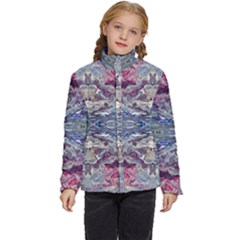 Abstract Pouring Kids  Puffer Bubble Jacket Coat