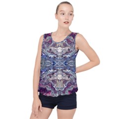 Abstract Pouring Bubble Hem Chiffon Tank Top by kaleidomarblingart