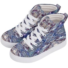 Abstract Pouring Kids  Hi-top Skate Sneakers by kaleidomarblingart