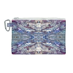 Abstract Pouring Canvas Cosmetic Bag (large) by kaleidomarblingart