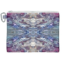 Abstract Pouring Canvas Cosmetic Bag (xxl) by kaleidomarblingart