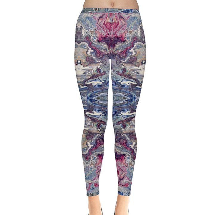 Abstract pouring Inside Out Leggings