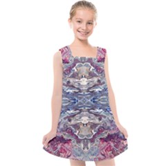 Abstract Pouring Kids  Cross Back Dress by kaleidomarblingart