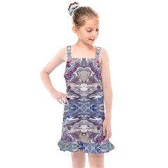 Abstract Pouring Kids  Overall Dress by kaleidomarblingart