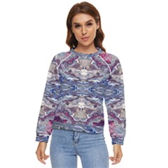 Abstract Pouring Women s Long Sleeve Raglan Tee