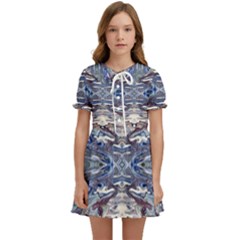 Abstract Pouring Kids  Sweet Collar Dress