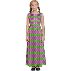 Alien Suit Kids  Satin Sleeveless Maxi Dress