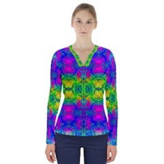 Color Me Happy V-neck Long Sleeve Top by Thespacecampers