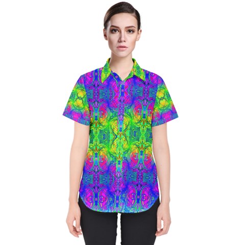 Color Me Happy Women s Short Sleeve Shirt by Thespacecampers