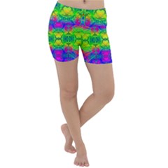 Color Me Happy Lightweight Velour Yoga Shorts by Thespacecampers