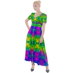 Color Me Happy Button Up Short Sleeve Maxi Dress by Thespacecampers