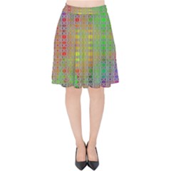 Sacred Message Velvet High Waist Skirt