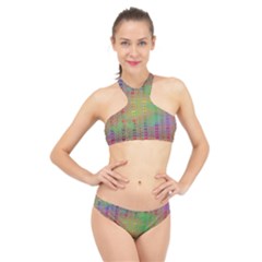 Sacred Message High Neck Bikini Set by Thespacecampers