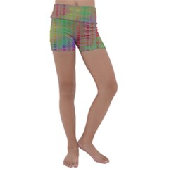 Sacred Message Kids  Lightweight Velour Yoga Shorts by Thespacecampers