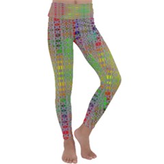 Sacred Message Kids  Lightweight Velour Classic Yoga Leggings by Thespacecampers