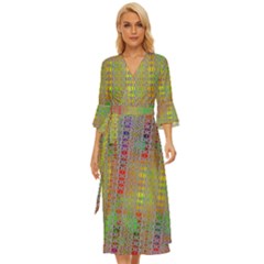 Sacred Message Midsummer Wrap Dress