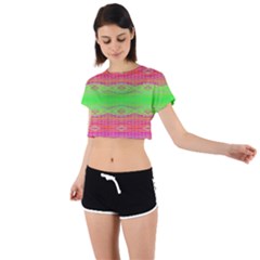 Visionary Tie Back Short Sleeve Crop Tee by Thespacecampers