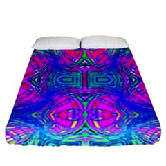 Liquid Rainbows Fitted Sheet (queen Size)