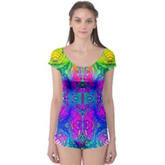 Liquid Rainbows Boyleg Leotard  by Thespacecampers