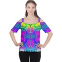 Liquid Rainbows Cutout Shoulder Tee View1