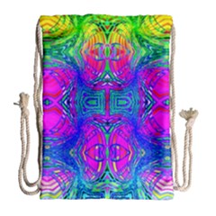 Liquid Rainbows Drawstring Bag (large) by Thespacecampers