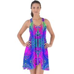 Liquid Rainbows Show Some Back Chiffon Dress by Thespacecampers