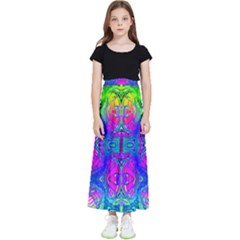 Liquid Rainbows Kids  Flared Maxi Skirt by Thespacecampers