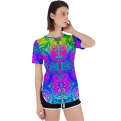 Liquid Rainbows Perpetual Short Sleeve T-shirt by Thespacecampers