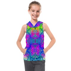 Liquid Rainbows Kids  Sleeveless Hoodie by Thespacecampers