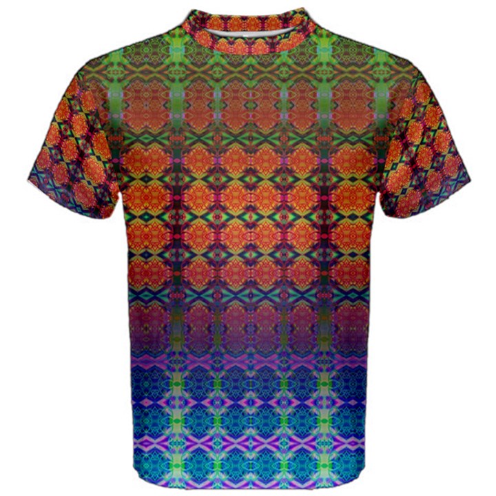 Fractaled Pixels Men s Cotton Tee