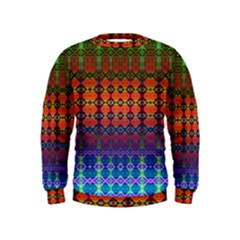 Fractaled Pixels Kids  Sweatshirt by Thespacecampers