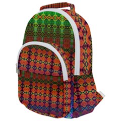 Fractaled Pixels Rounded Multi Pocket Backpack by Thespacecampers