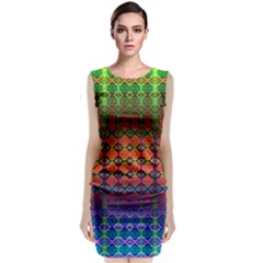 Fractaled Pixels Classic Sleeveless Midi Dress by Thespacecampers