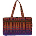 Fractaled Pixels Canvas Work Bag View1