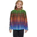 Fractaled Pixels Kids  Puffer Bubble Jacket Coat View1