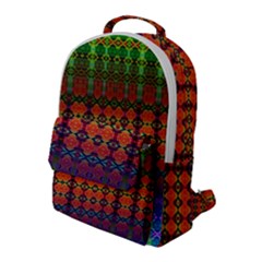 Fractaled Pixels Flap Pocket Backpack (large) by Thespacecampers