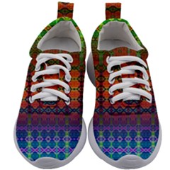 Fractaled Pixels Kids Athletic Shoes by Thespacecampers