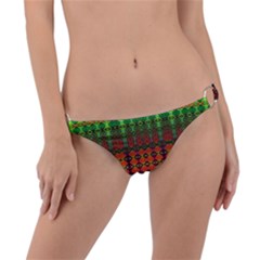 Fractaled Pixels Ring Detail Bikini Bottom by Thespacecampers