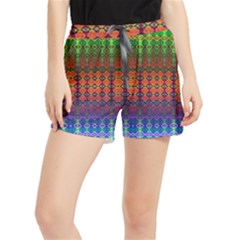 Fractaled Pixels Women s Runner Shorts