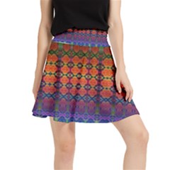 Fractaled Pixels Waistband Skirt