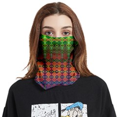 Fractaled Pixels Face Covering Bandana (two Sides) by Thespacecampers